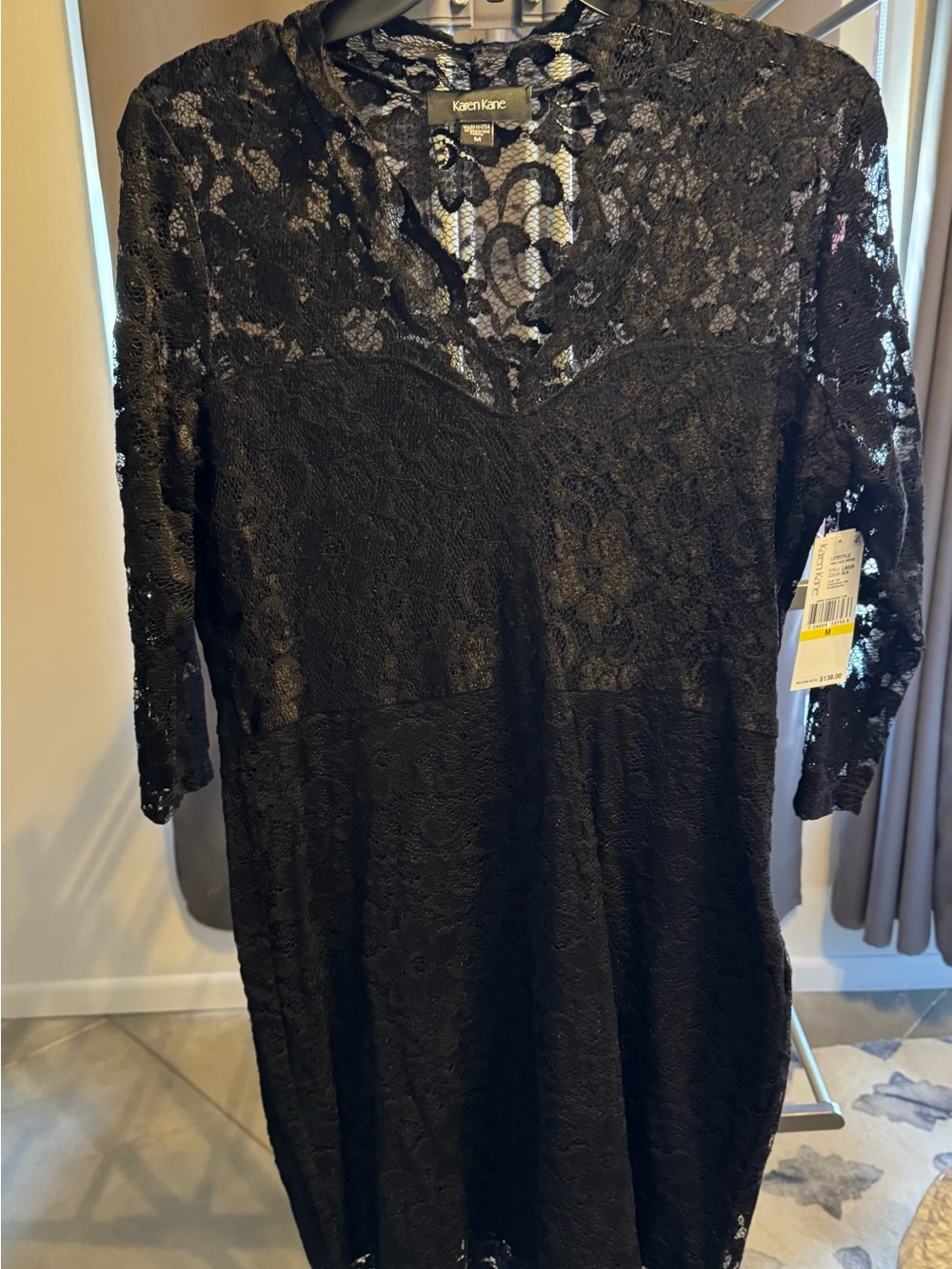 Karen Kane Black Lace Midi Dress